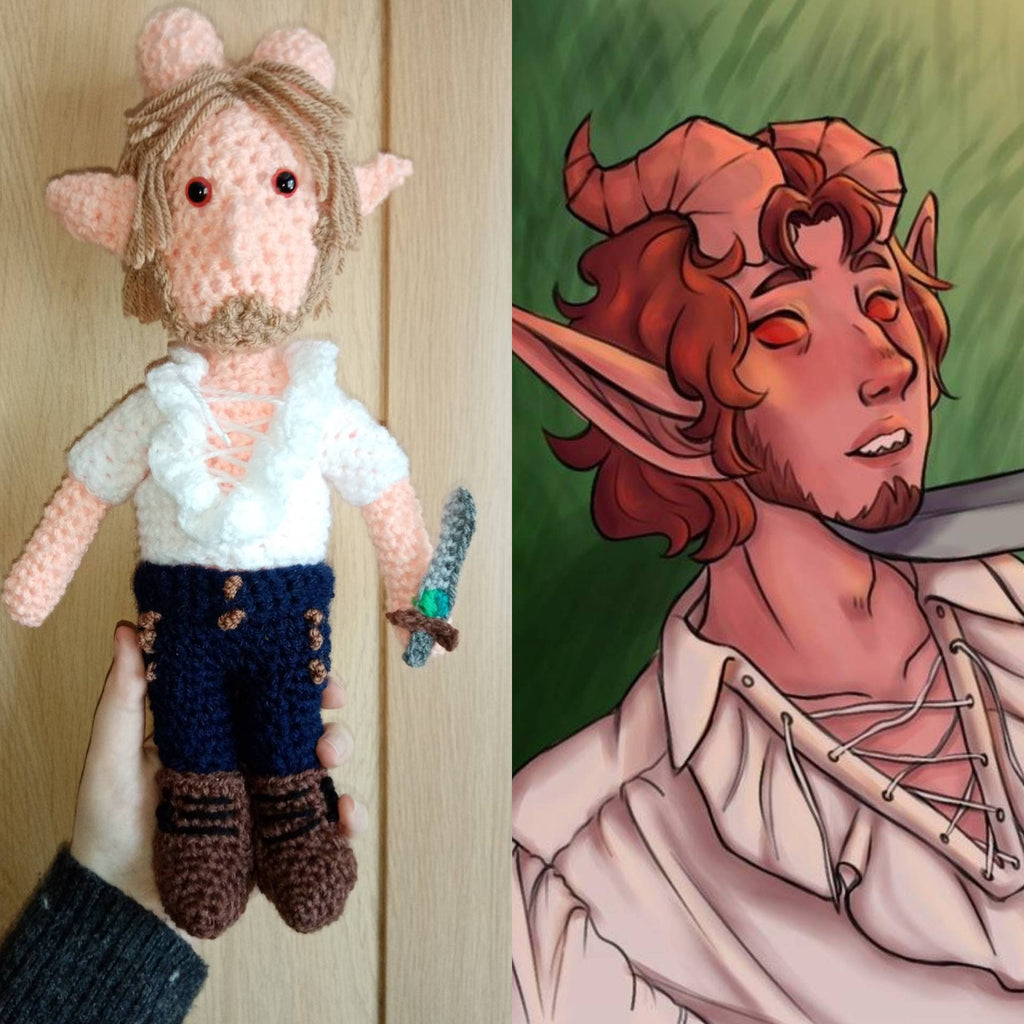 Custom Dungeons & Dragons Crochet Characters