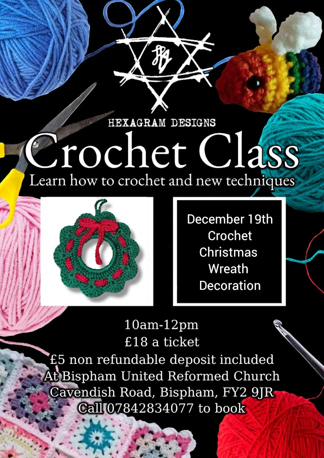 Crochet Xmas Wreath Decoration