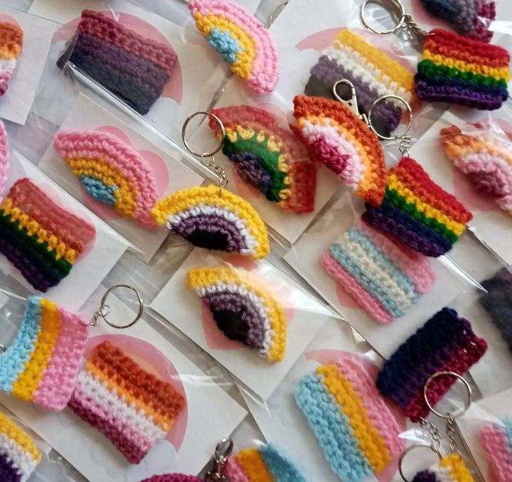 Crocheted Pride Rainbows | Available with or Without Keyring